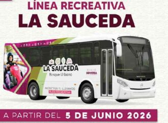 Gobierno de Sonora impulsa nueva línea de transporte gratuita hacia el Bosque Urbano La Sauceda