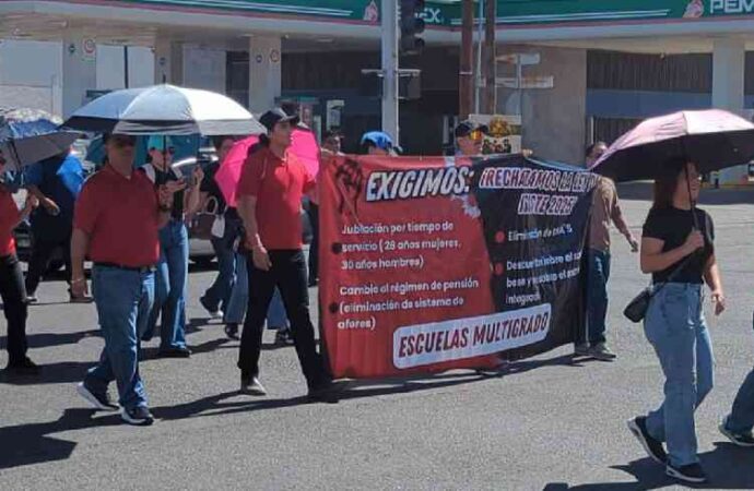 Magisterio Sonorense anuncia nuevas movilizaciones y prevé toma de la caseta de Esperanza