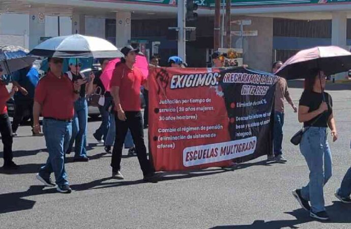 Tras protestas, maestros sostendrán reunión con autoridades del Issste en Sonora