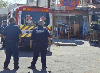 Atienden accidente en local de la Plaza Zaragoza en Hermosillo