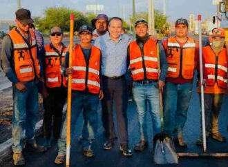 Astiazarán supervisa recarpeteo del Progreso; estará listo en dos semanas