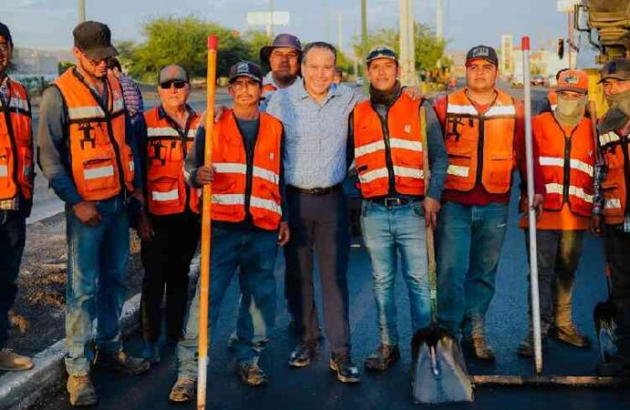 Astiazarán supervisa recarpeteo del Progreso; estará listo en dos semanas
