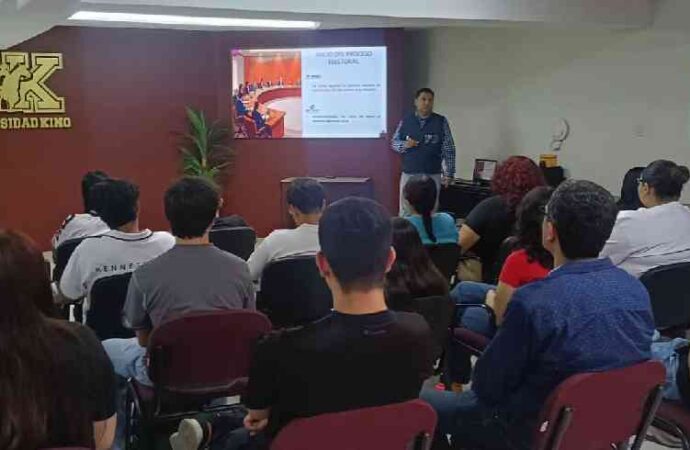 Lleva IEE charla a estudiantes de la Kino