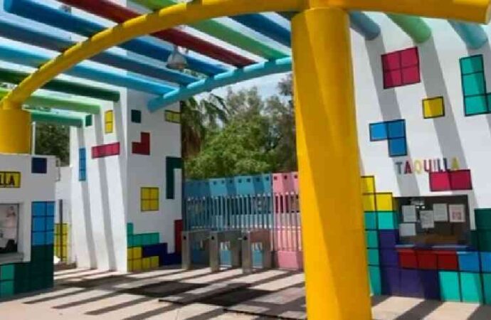 Avanza al 80% la rehabilitación del Parque Infantil Ostimuri; apertura podría definirse en próximas semanas