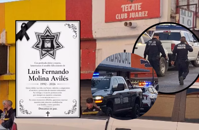 Identifican a presunto responsable del ataque armado en el que murió un policía municipal en Hermosillo