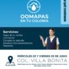 OOMAPAS llevará módulo móvil a Villa Bonita para facilitar pagos y convenios