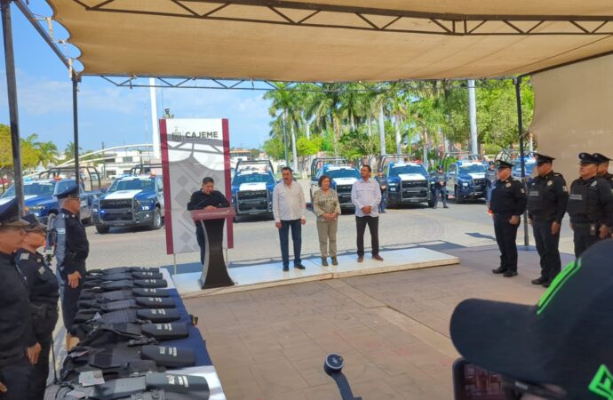 Entregan nuevas unidades policiacas a SSPM de Cajeme