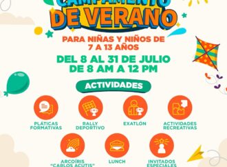 Invita Gobierno de Hermosillo a campamento de verano para niñas y niños de 7 a 13 años