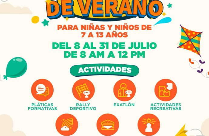 Invita Gobierno de Hermosillo a campamento de verano para niñas y niños de 7 a 13 años
