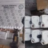 Aseguran 200 litros de metanfetamina en empresa de paquetería de Hermosillo