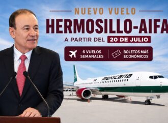 Mexicana abrirá vuelo Hermosillo-AIFA con seis frecuencias semanales a partir del 20 de julio
