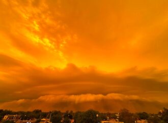 En Sonora, captan efecto microburst durante tormenta extrema