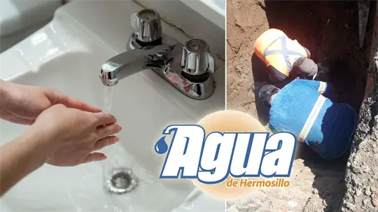 Reparación de tubería provoca baja presión de agua en colonias Cumbres y Palermo de Hermosillo