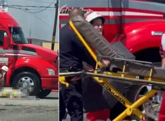 Muere adulto mayor tras ser atropellado por tráiler en San Luis Río Colorado