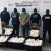 Aseguran 200 kilos de metanfetamina ocultos en carretes industriales en Sonora; hay un detenido