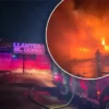 Fuerte incendio consume llantera en Ciudad Obregón; bomberos evitan propagación de las llamas