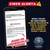 Alertan por correos falsos que suplantan a Santander para robar datos bancarios