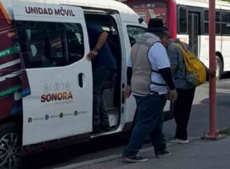 Llevan módulo de credenciales para el transporte público al centro