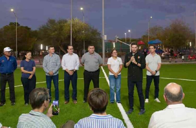 Moderniza Gobierno de Hermosillo alumbrado del Parque Deportivo Los Portales