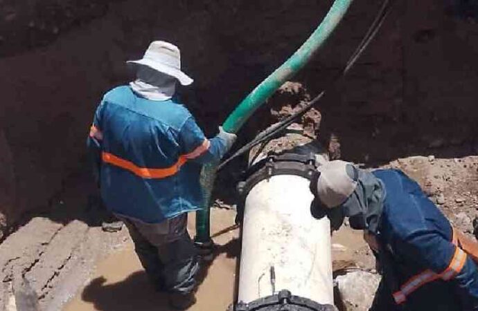 Vecinos del centro recuperarán el servicio de agua este jueves