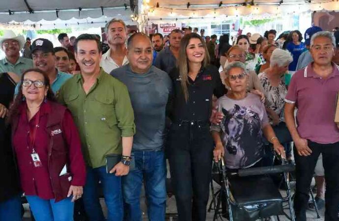 Llevan David Figueroa y Paulina Ocaña jornada de Sonora Atiende a vecinos de la Mártires de Cananea