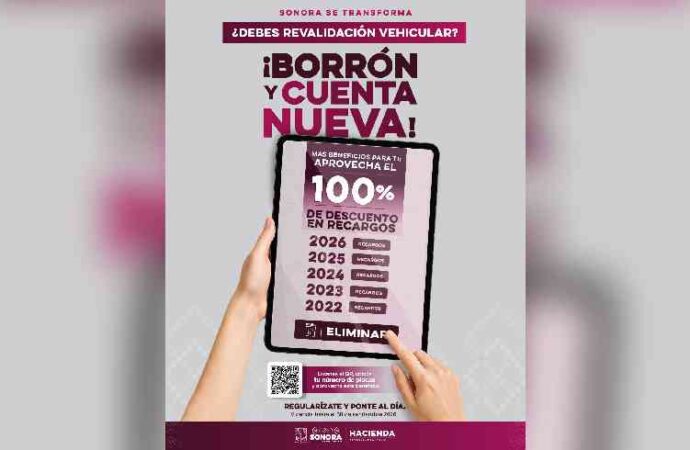 Sonorenses podrán eliminar recargos de hasta cinco años al liquidar su adeudo vehicular