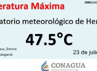Rompe Hermosillo récord de calor con 47.5 grados