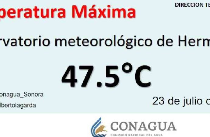 Rompe Hermosillo récord de calor con 47.5 grados