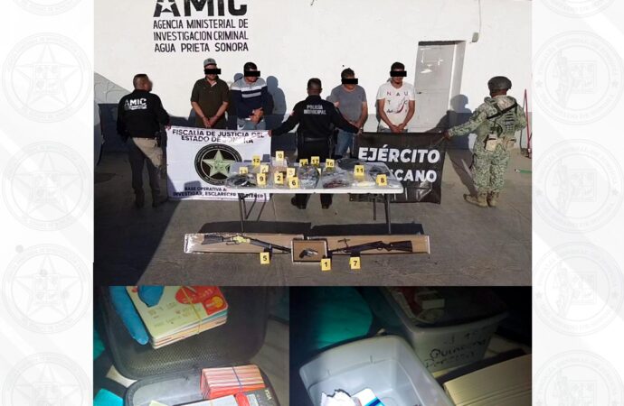 Cateo en Agua Prieta permite detener a cuatro personas y desarticular presunto esquema ilegal de préstamos