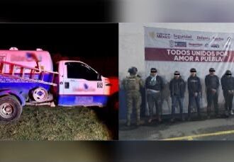 Detienen a cinco personas y aseguran dos pipas con más de mil litros de gas en operativo contra huachicol en Puebla