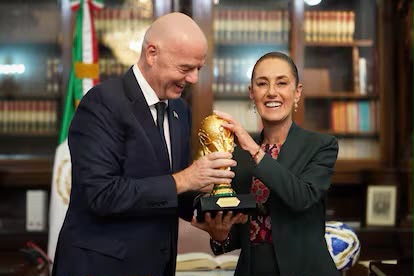 Sheinbaum viaja a la final del mundial 2026; destaca papel diplomático de México como país anfitrión
