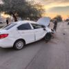 Dormita al volante y termina estrellado contra objeto fijo en el poniente de Hermosillo
