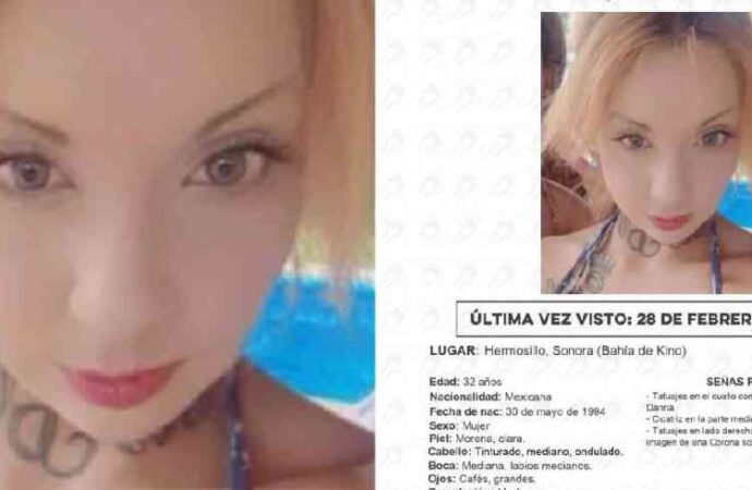 Continúa búsqueda de Daniela Ivania Hernández tras su desaparición en Bahía de Kino