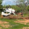 Tres heridos tras caída de una avioneta en Hermosillo