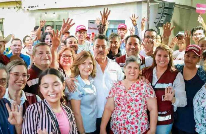 Recorre Javier Lamarque la colonia Piedra Bola de Hermosillo