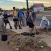 Siembran árboles en bulevar Las Quintas