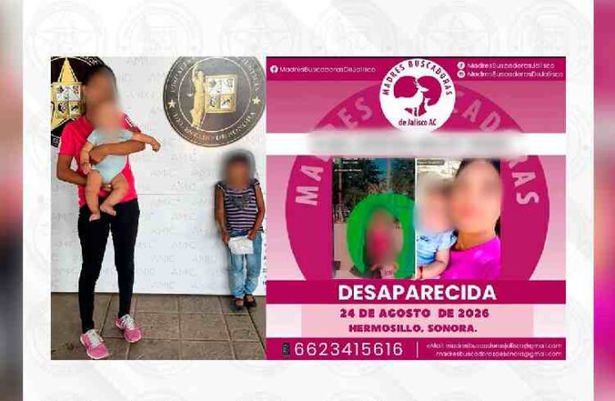 AMIC localiza con vida a una mujer y sus dos hijos en Hermosillo