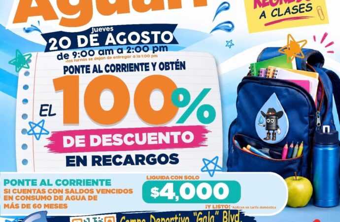 Agua de Hermosillo llevará jornada de descuentos a gala residencial
