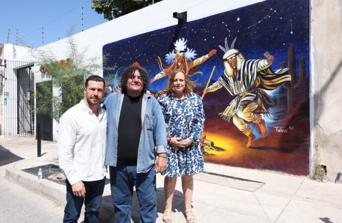Develan mural “Los Danzantes” de Rosendo Tánori