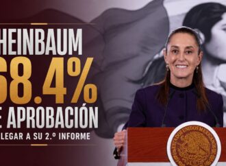 Sheinbaum llega a su segundo informe con 68.4% de aprobación ciudadana