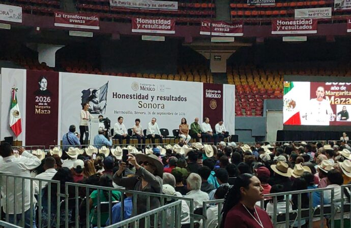 Sonora se beneficia con programas del Gobierno Federal: Claudia Sheinbaum