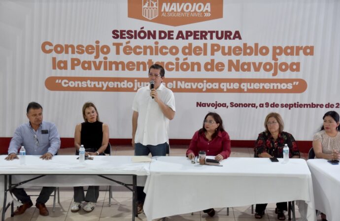 Avanza plan integral de pavimentación en Navojoa; anuncian programa emergente de bacheo