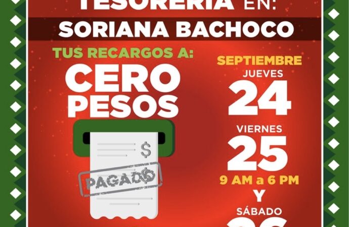 Invita Gobierno de Hermosillo a aprovechar Jornada de Tesorería con recargos a Cero Pesos