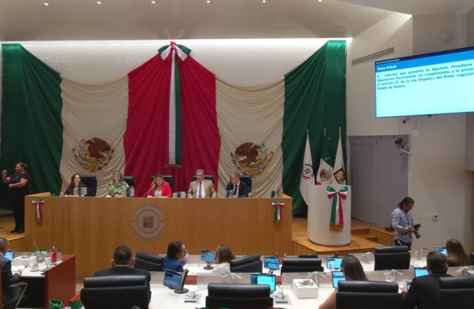 Nombran la nueva mesa directiva del Congreso de Sonora