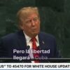 Trump destaca relación con méxico y avances contra los cárteles durante discurso en la ONU