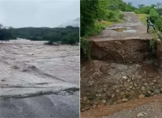 Huracán Polo deja derrumbes y cierres en carreteras de Sonora