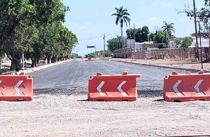 Avanza rehabilitación del bulevar Circunvalación en el Parque Industrial de Ciudad Obregón