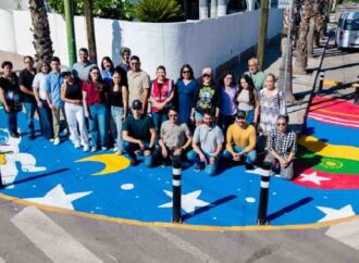 Asphalt Art transforma tres cruceros de Hermosillo con arte y seguridad vial