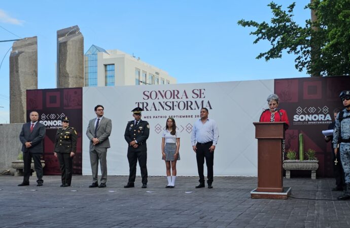 Encabezan ISAF y Secretaría Anticorrupción y Buen Gobierno honores a la bandera