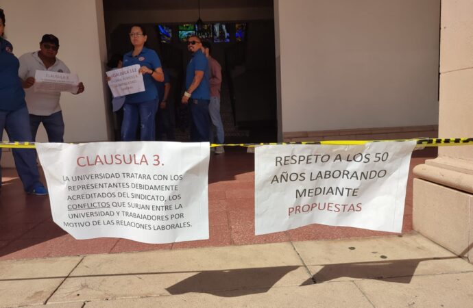 STEUS paraliza labores administrativas en la UNSION y advierte posible huelga